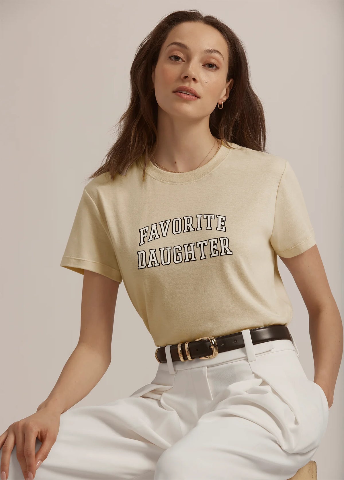 Favorite Daughter The Cropped Collegiate Tee main image 1