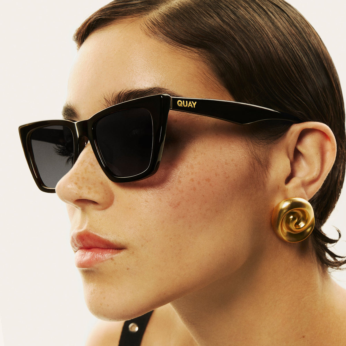 Quay Womens Call the shots new with case CALL THE SHOTS Square Cat Eye Sunglasses for Women – QUAY main image 2