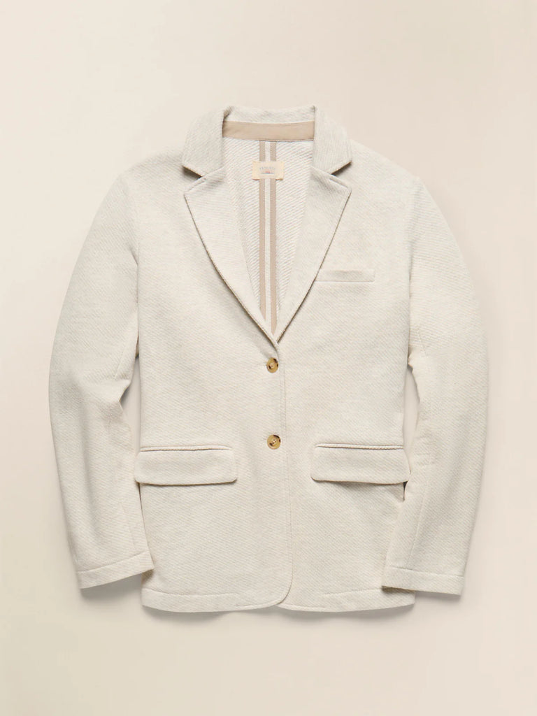 Inlet Knit Blazer- Light Oatmeal