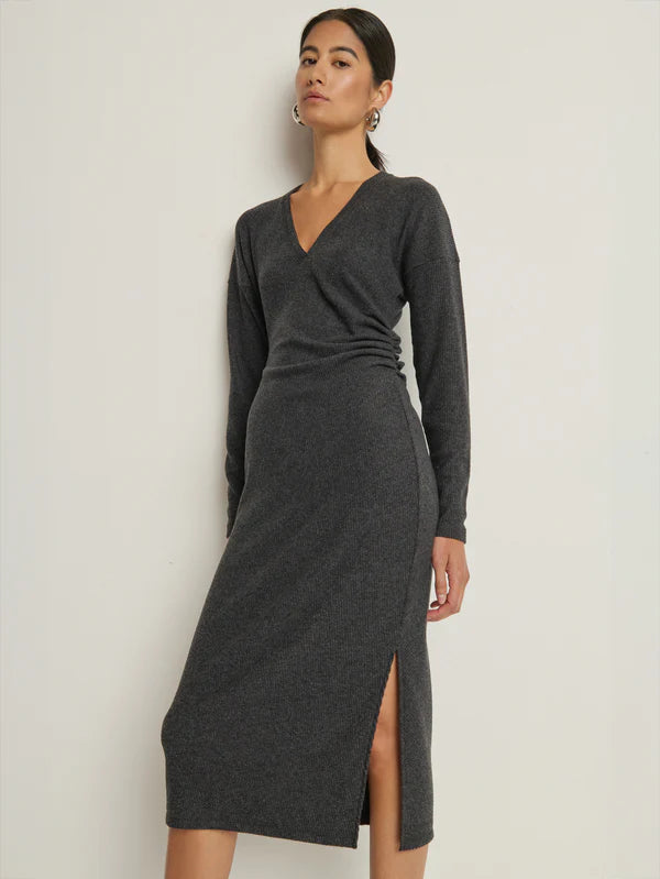 Sardrine Midi Dress - Heather Charcoal