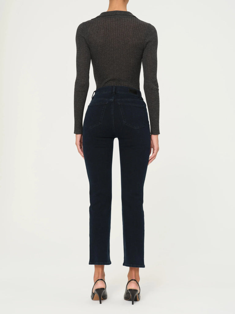 Mara Straight Mid Rise Instasculpt Ankle Jeans - Flatiron