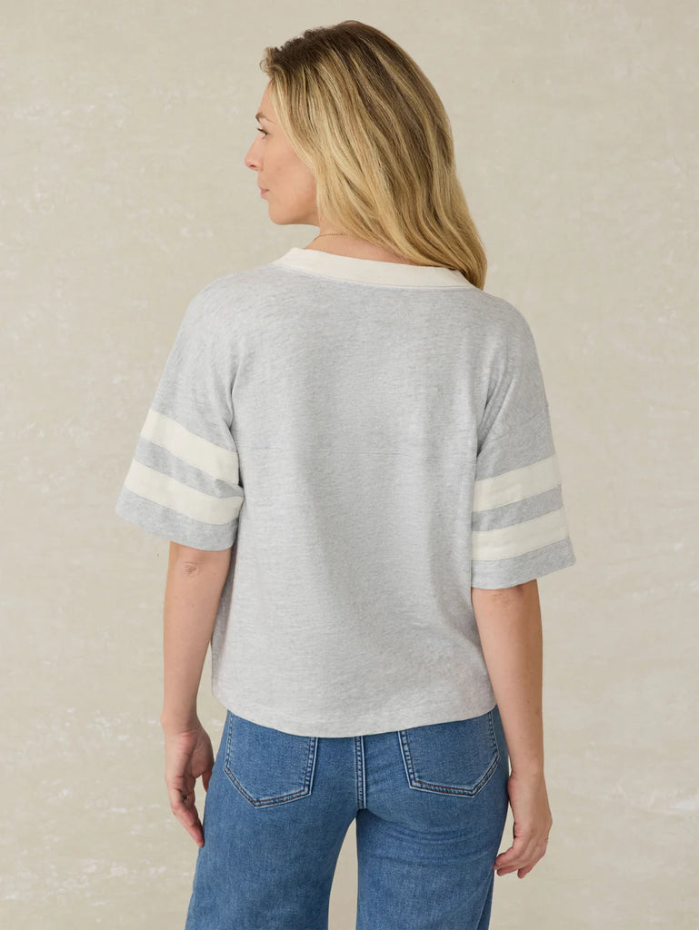 Sunwashed Slub Varsity Tee