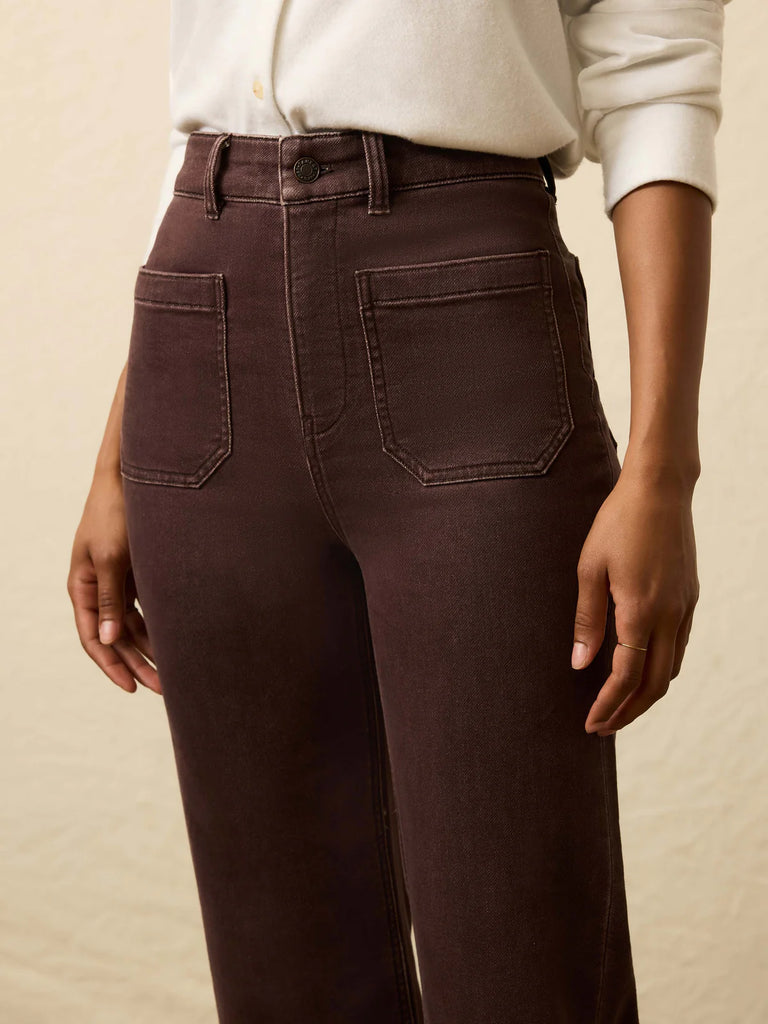 Stretch Terry Pocket Pant - Northern Brown