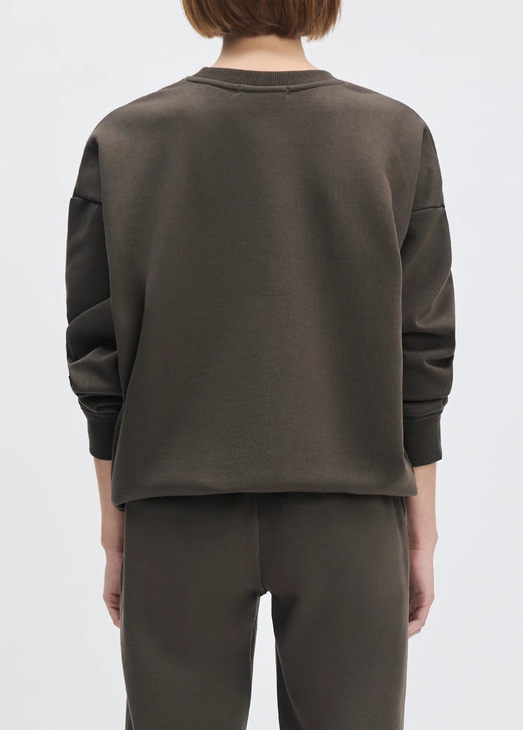 Collegiate Sweatshirt - Coffee/Gardenia