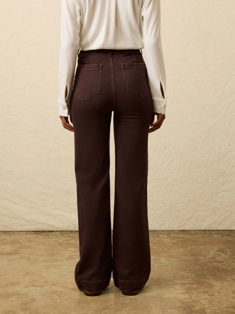 Stretch Terry Pocket Pant - Northern Brown