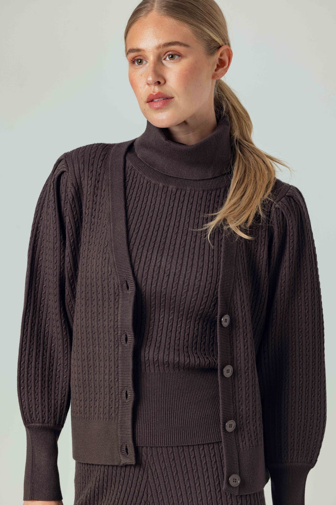 Lavinia Cardigan - Chocolate