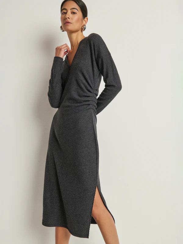 Sardrine Midi Dress - Heather Charcoal