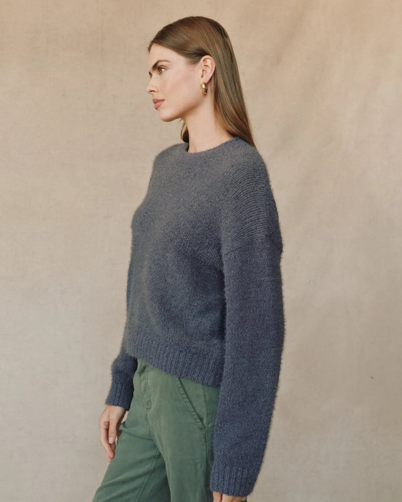 Drop Shoulder Sweater - Galaxy Smoke