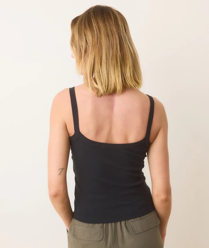 Lexi Rib Sun In Cami - Black