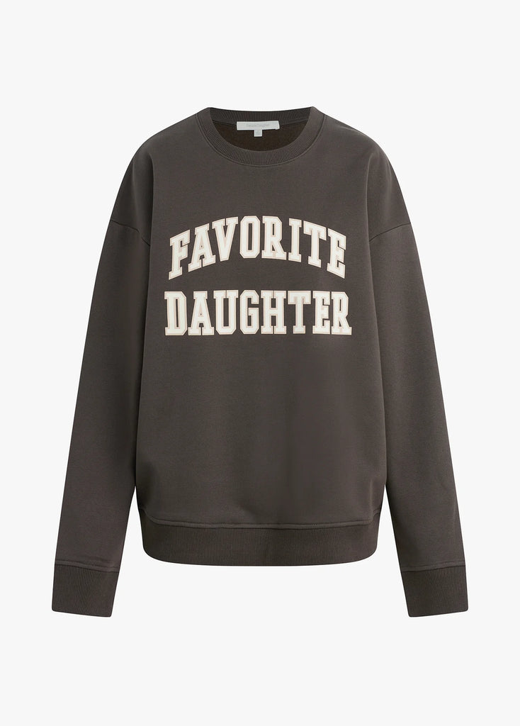 Collegiate Sweatshirt - Coffee/Gardenia