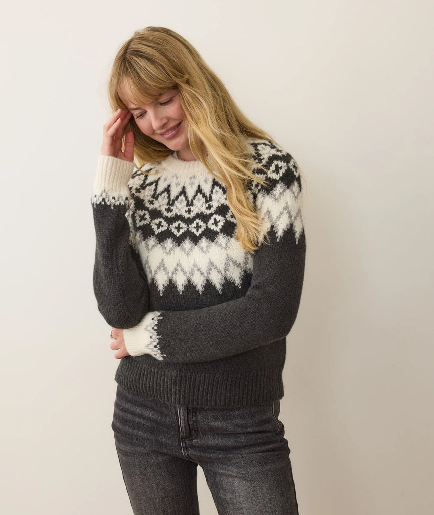 Fiorella Crewneck - Charcoal