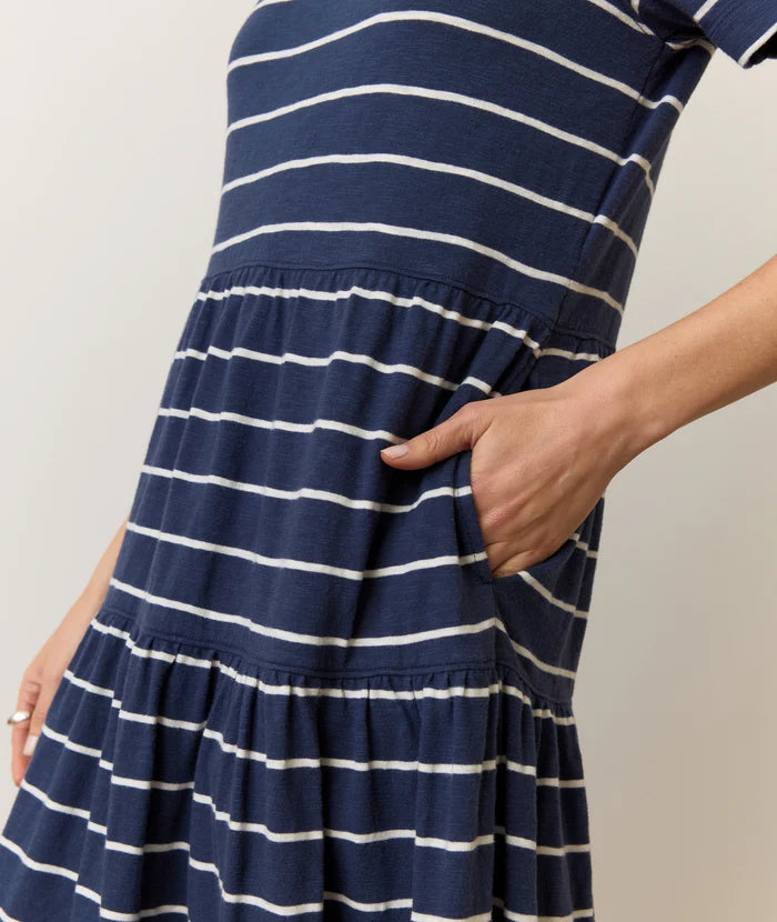 Vintage Slub Midi Dress