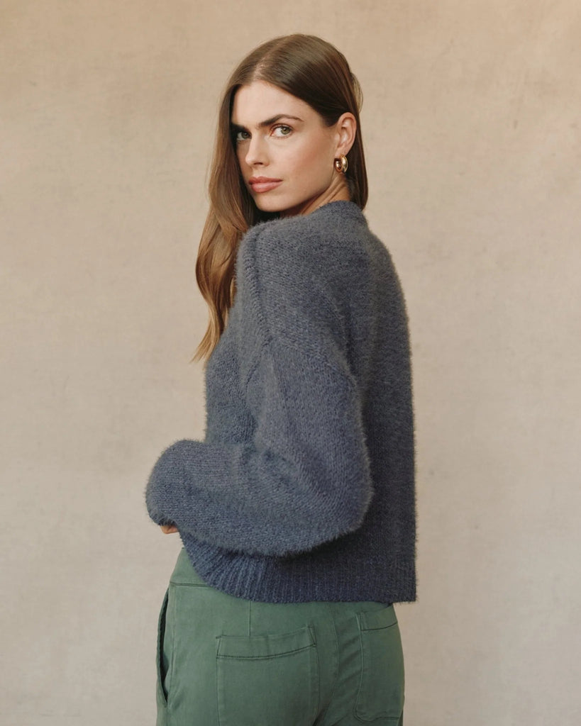 Drop Shoulder Sweater - Galaxy Smoke