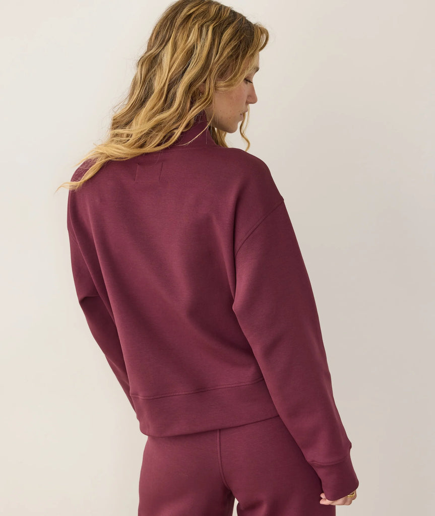 Nova Mock Neck Sweatshirt Fig