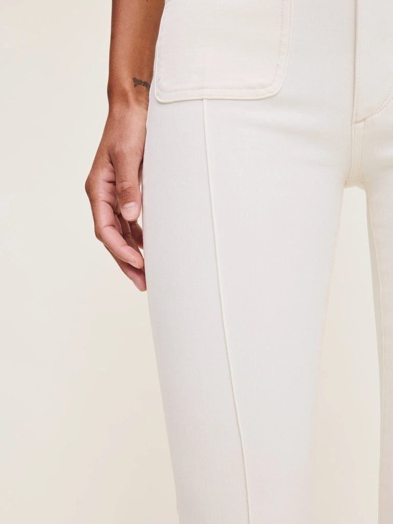 Bridget Boot - Eggshell Pintuck