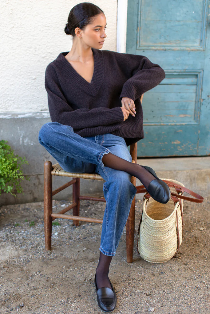 Boxy V Neck Sweater