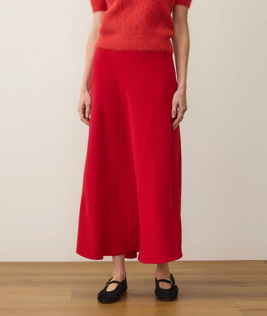 Natalia Circle Skirt - Cherry