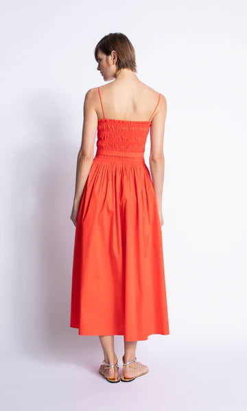 Panama Solid Dress - Naranja