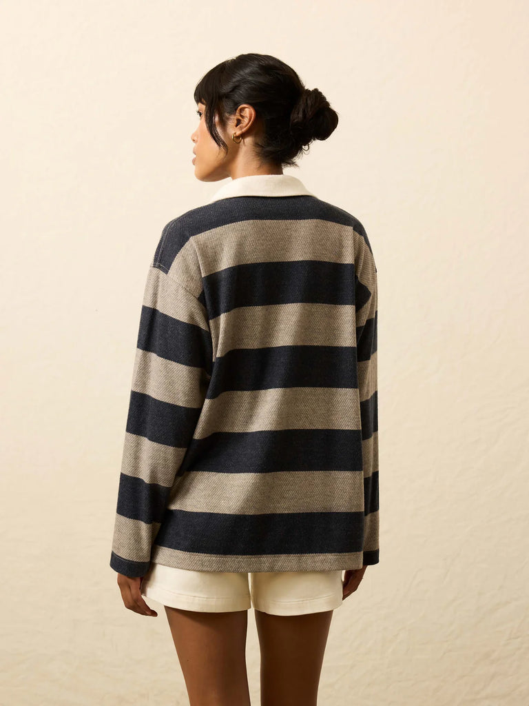 Legend Sweater Rugby Popover - Navy
