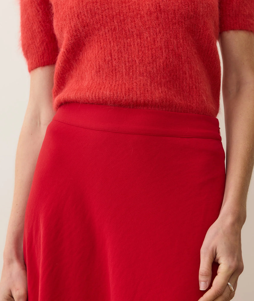 Natalia Circle Skirt - Cherry