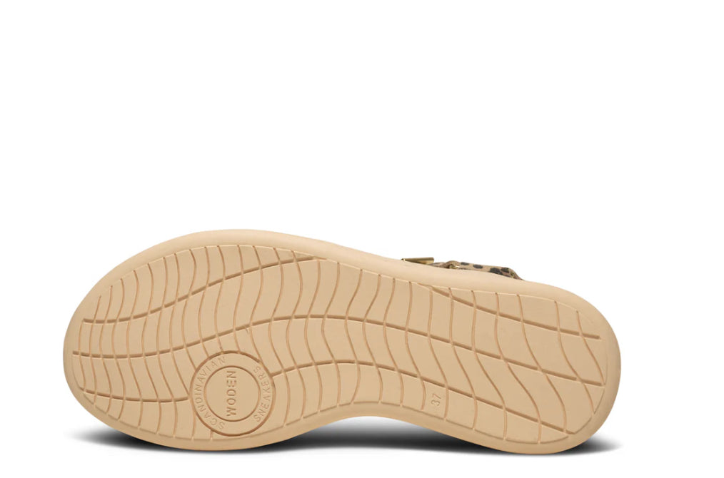 Line Sandal - Suede Leopard