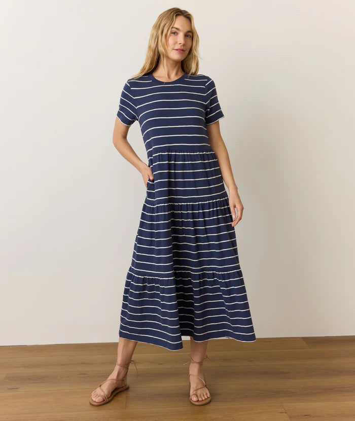 Vintage Slub Midi Dress
