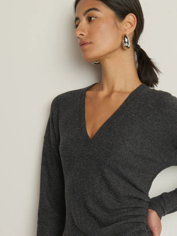 Sardrine Midi Dress - Heather Charcoal