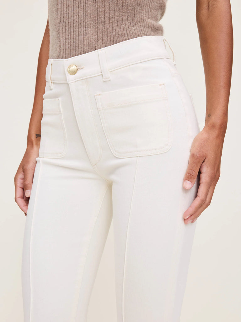 Bridget Boot - Eggshell Pintuck