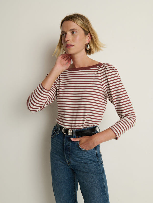 Amelie Top -- Sable Stripe