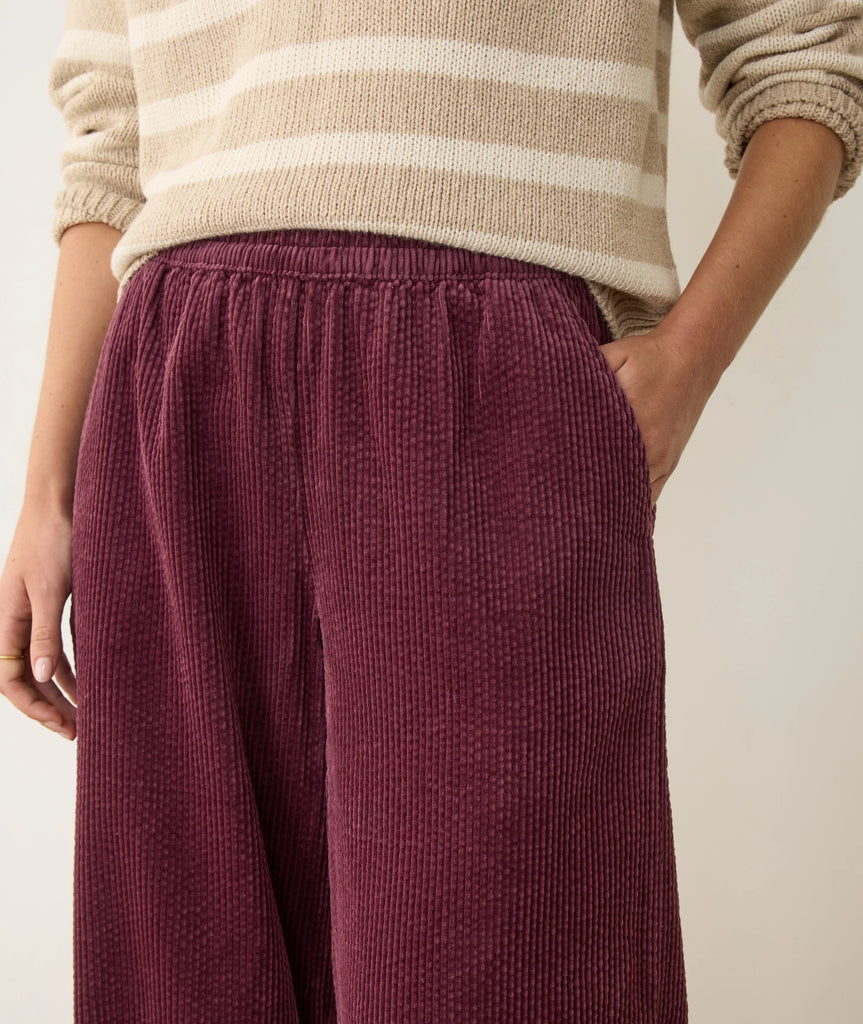 Allison Corduroy Trouser - Windsor Wine
