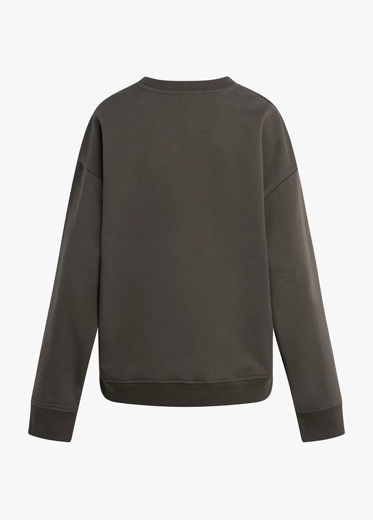 Collegiate Sweatshirt - Coffee/Gardenia