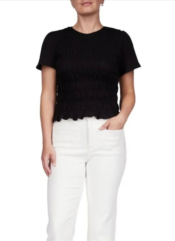 Better Together Smocked Top - Black