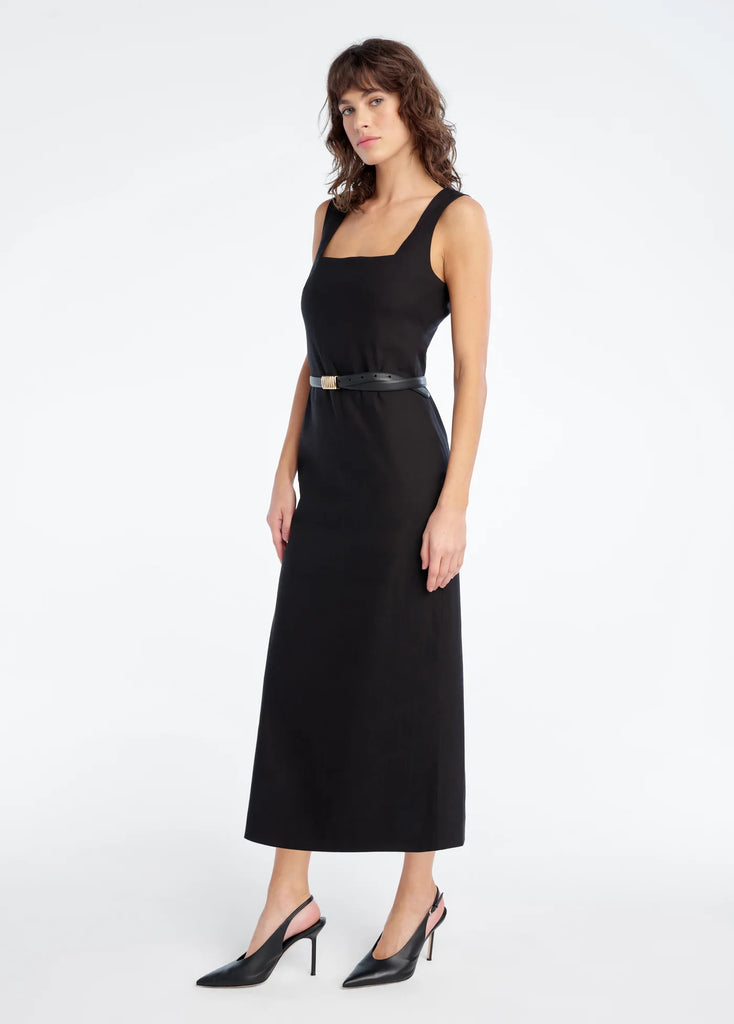 The Perfect Opportunity Linen Dress - Black