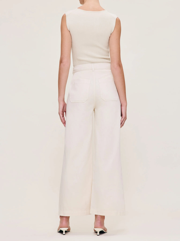 Hepburn Wide Leg - Flax