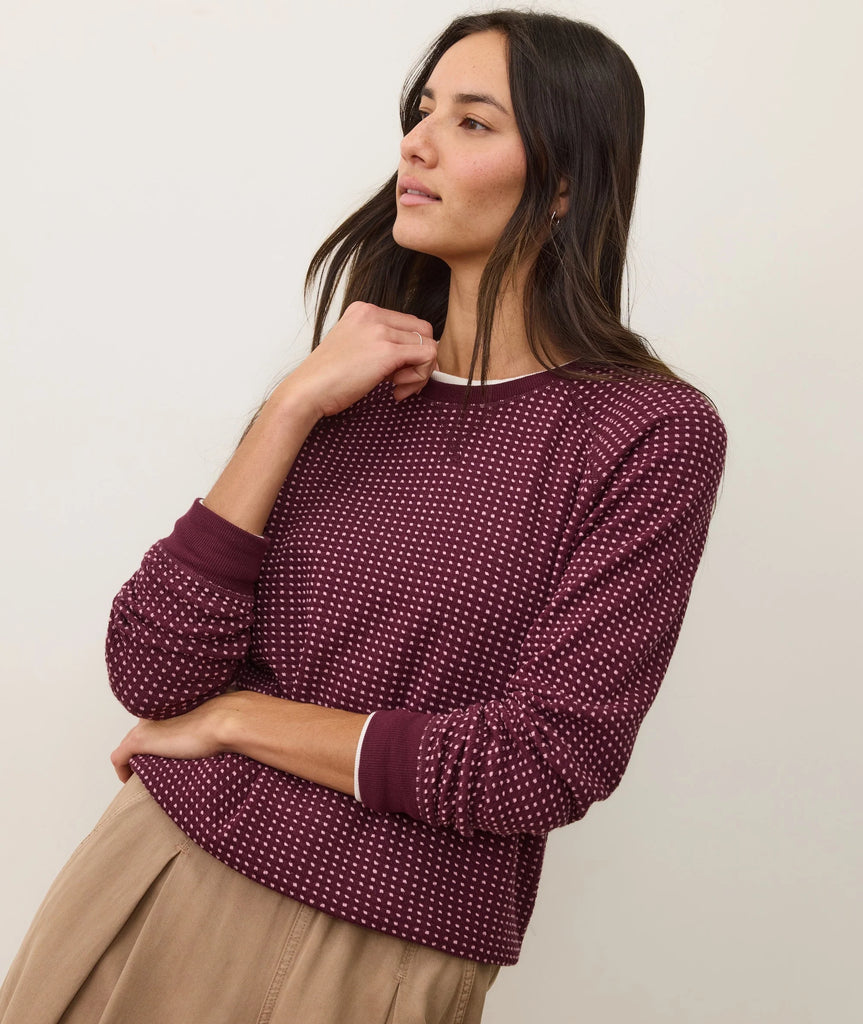 Rhea Textured Raglan - Fig