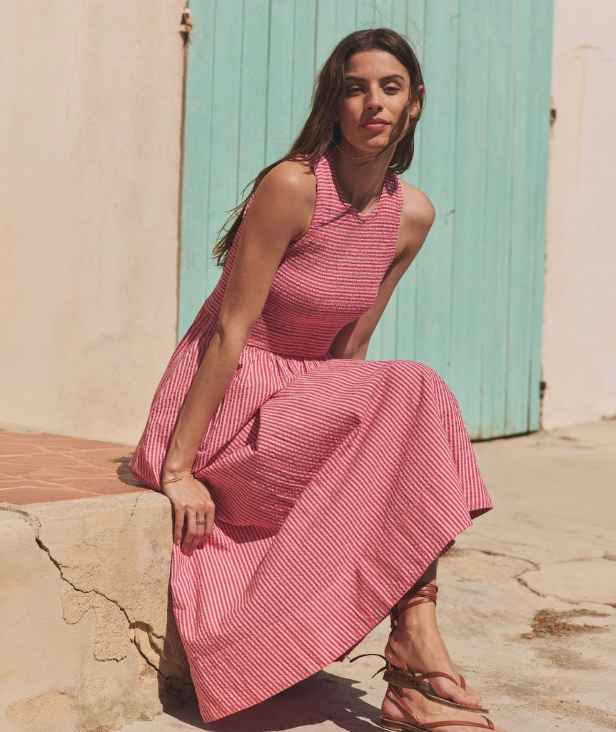Darcy Seersucker Maxi Dress | Shine Boutique Newburyport Darcy Seersucker Maxi Dress | Shine Boutique Newburyport
