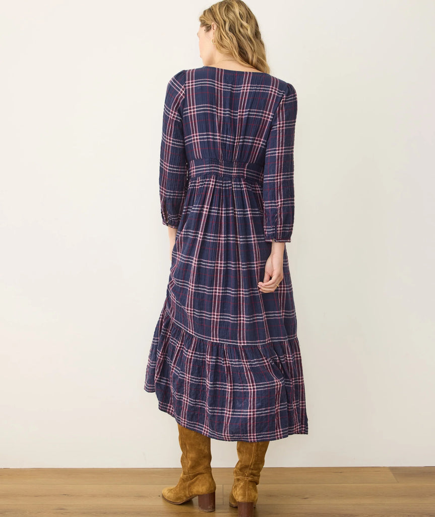 Maeve Midi Dress - Twilight Plaid