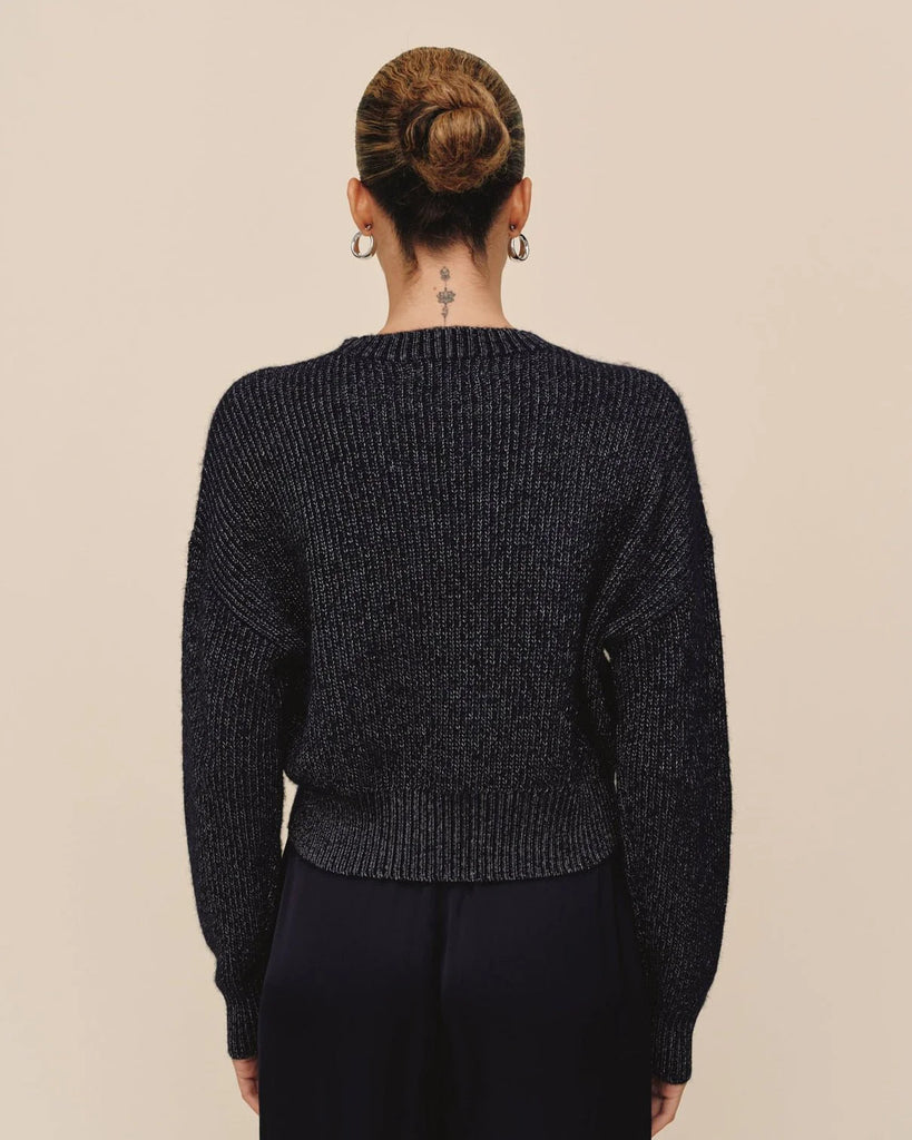 Fitted Waist Sweater - Moonlight Shimmer