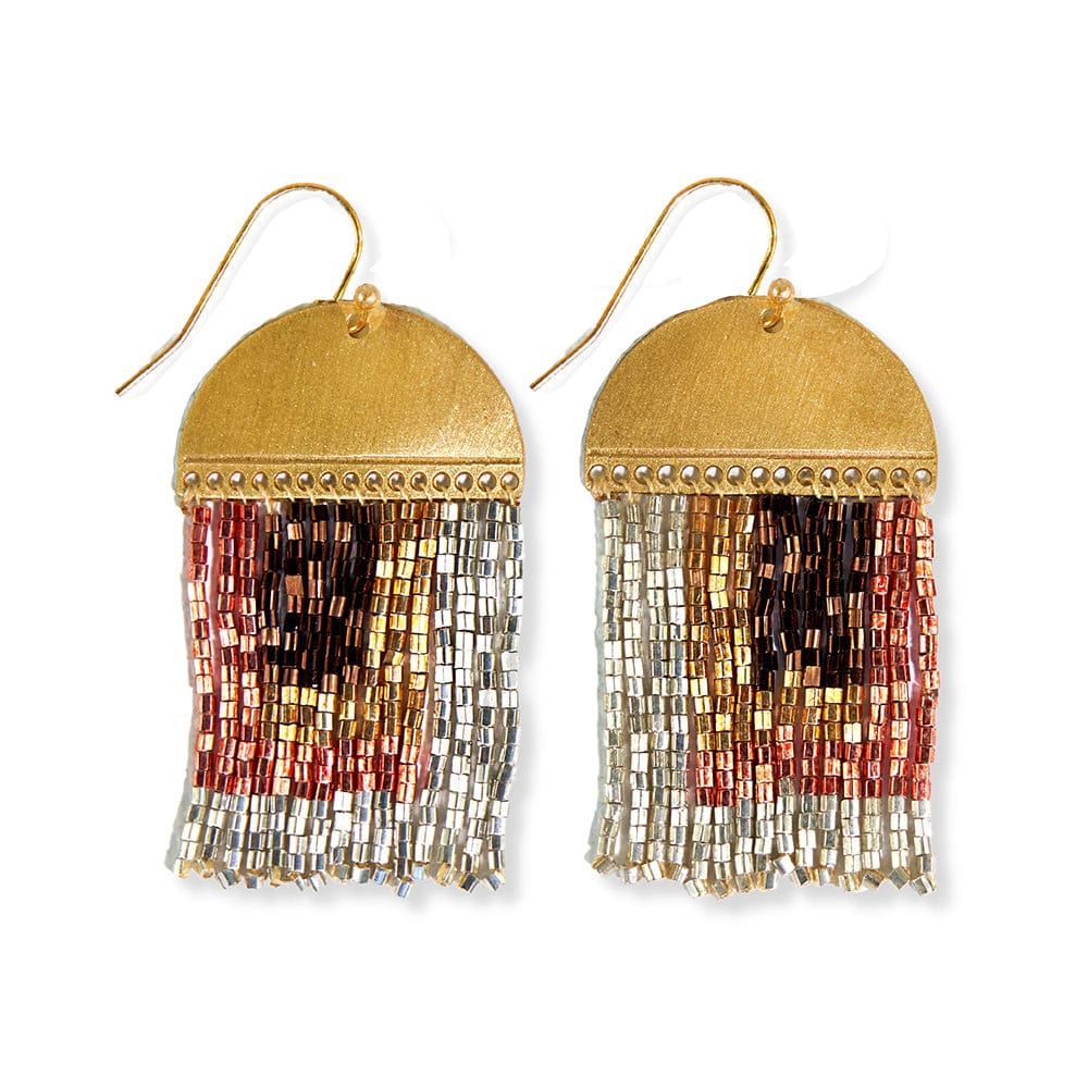 Birdie Abstract Earrings - Mixed Metal