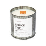 Spruce It Up Wood Wick Rustic Farmhouse Soy Candle