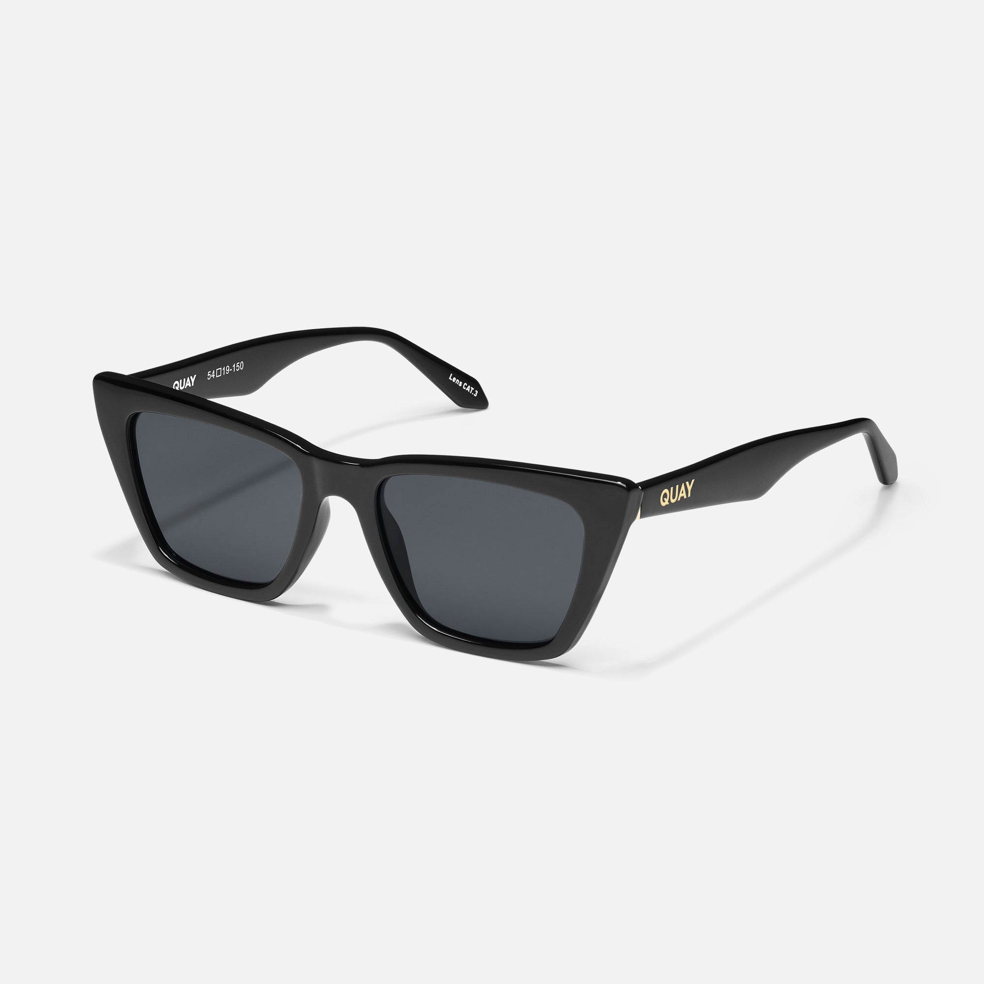 Quay Call The Shots Black Sunglasses QUAY Australia Sunglasses Call The Shots Chocolate Brown Cat  main image 3