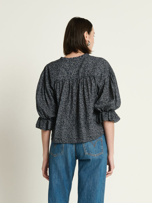 Scarlet Pintuck Blouse -- Santa Fe