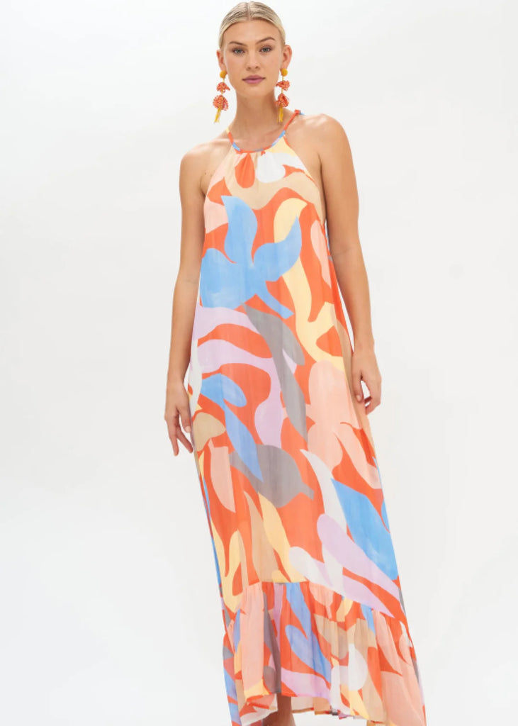 Tie Neck Maxi