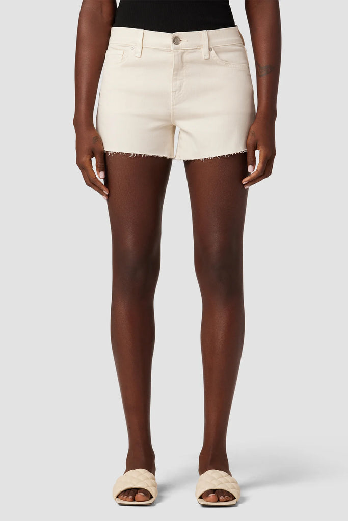 Gemma Mid-Rise Shorts -- Egret