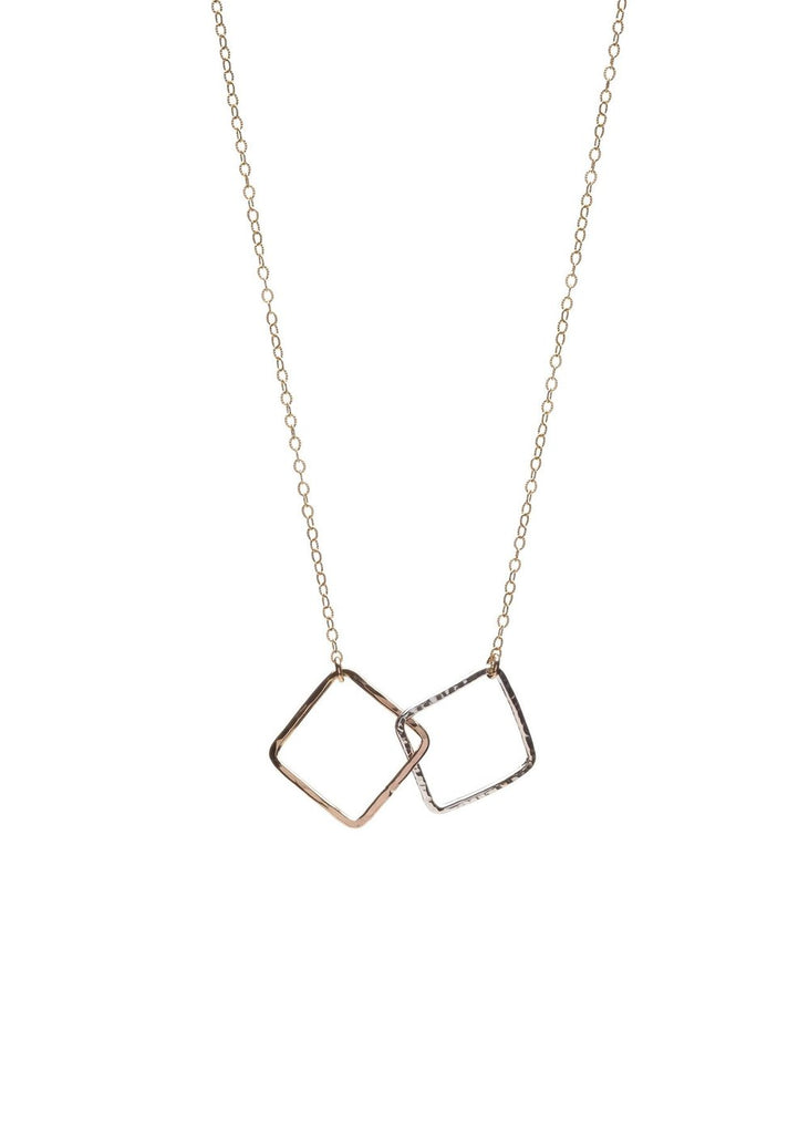 Interlocking Square Necklace