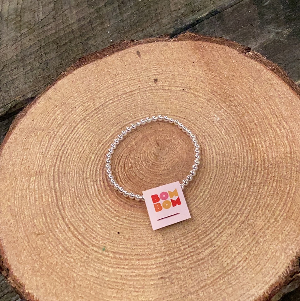 Bom Bom Beads -- 4mm Single bracelet