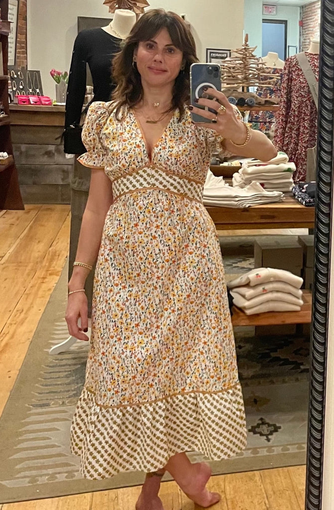 Spring Sunrise Midi Dress